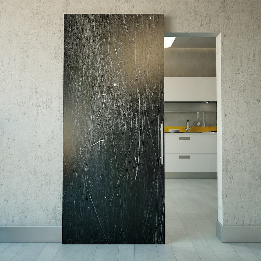 Ușă glisantă dotată cu sistem Terno Scorrevoli Magic 2 de la Rom Decor