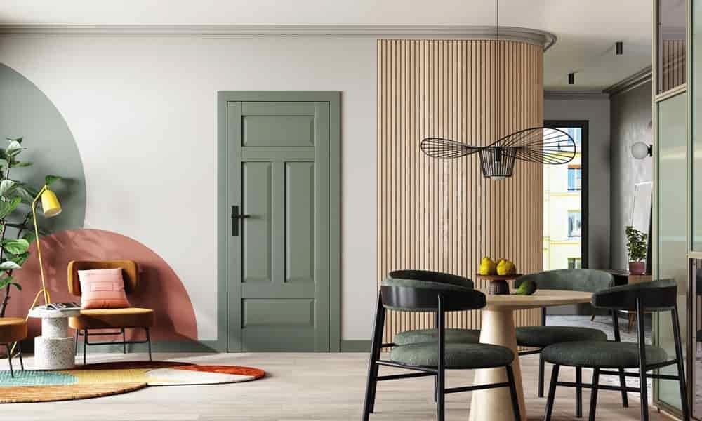 Uși pentru designul interior în stil retro