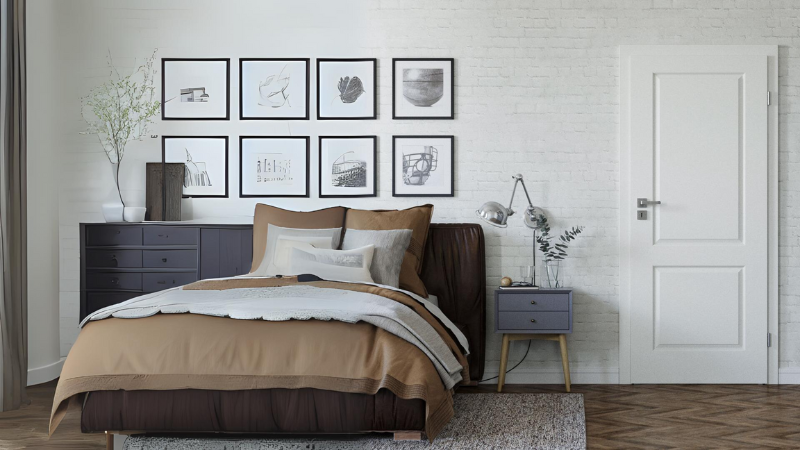 Ușă de interior alba Porta Doors Model Royal A