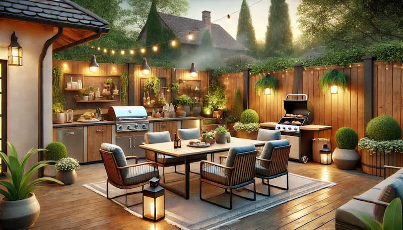 Amenajarea bucătăriei de vară